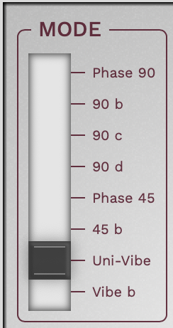 PhaseX Mode switch